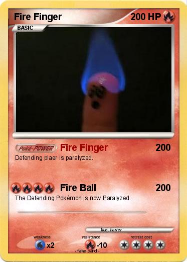 Pokemon Fire Finger