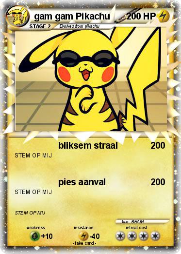 Pokemon gam gam Pikachu
