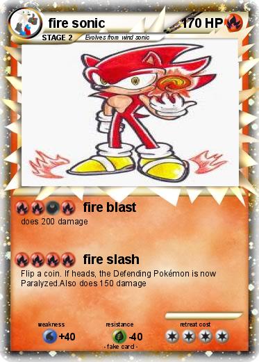 Pokemon fire sonic
