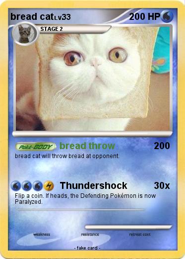 Pokemon bread cat