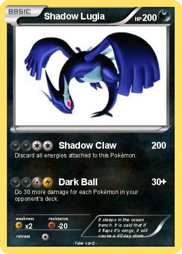 Pokemon Shadow Lugia
