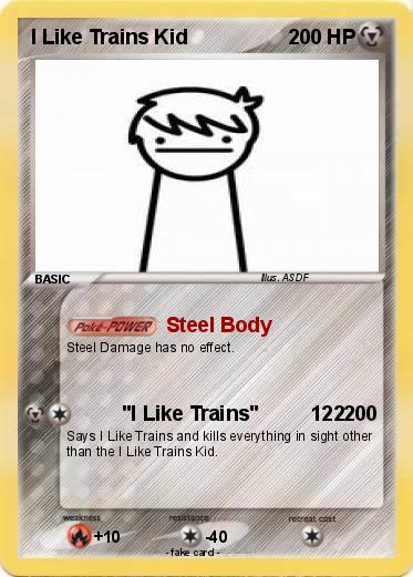 Pokemon I Like Trains Kid