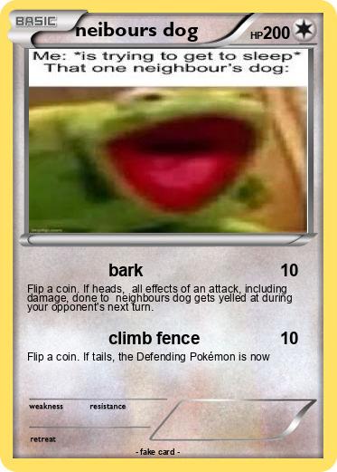 Pokemon neibours dog