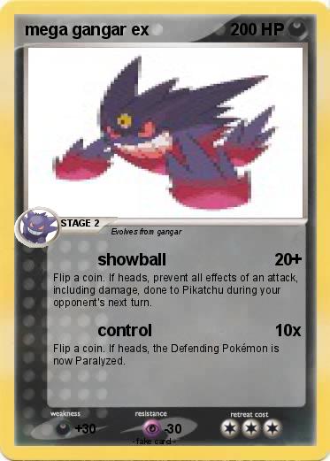 Pokemon mega gangar ex
