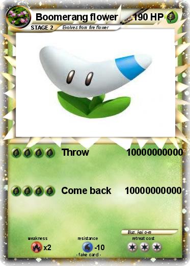 Pokemon Boomerang flower