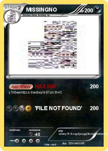 Pokemon MISSINGNO