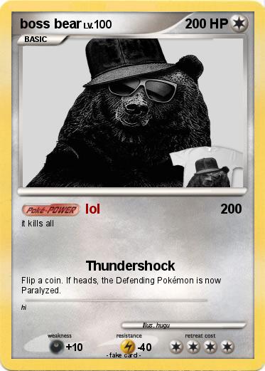 Pokemon boss bear