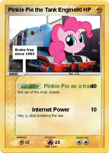 Pokemon Pinkie Pie the Tank Engine