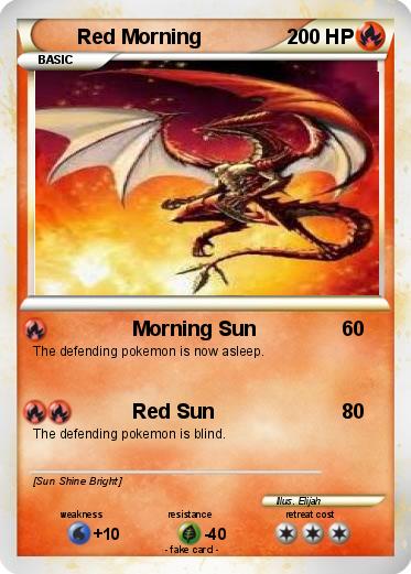 Pokemon Red Morning