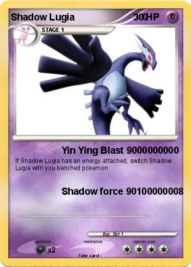 Pokemon Shadow Lugia                          0