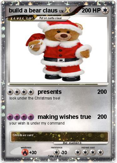 Pokemon build a bear claus