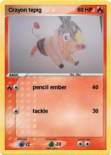 Pokemon Crayon tepig