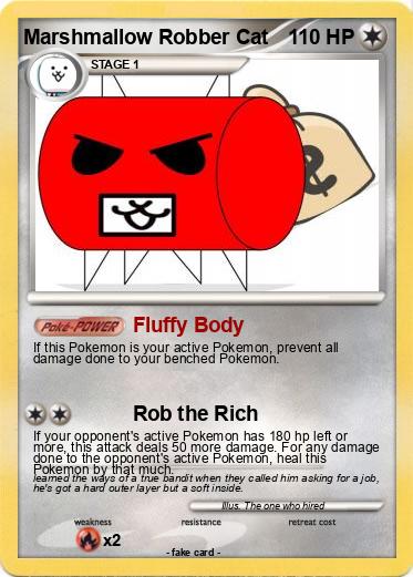 Pokemon Marshmallow Robber Cat