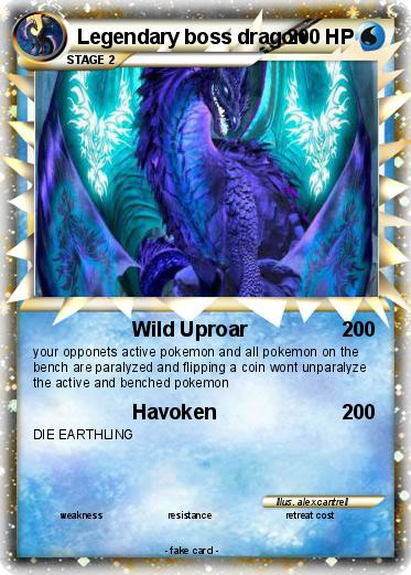 Pokemon Legendary boss dragon
