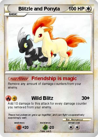 Pokemon Blitzle and Ponyta