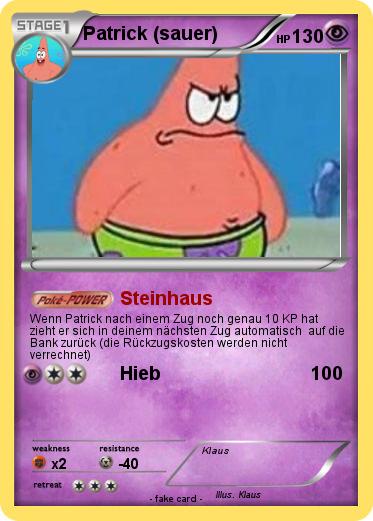 Pokemon Patrick (sauer)