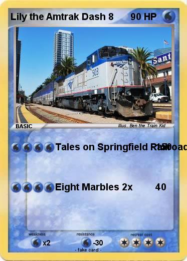 Pokemon Lily the Amtrak Dash 8