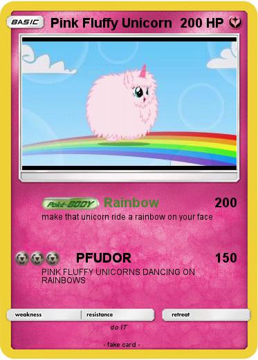 Pokemon Pink Fluffy Unicorn