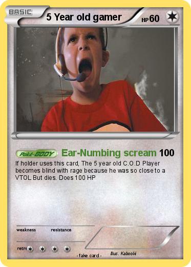 Pokemon 5 Year old gamer