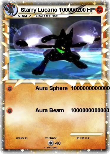 Pokemon Starry Lucario 100000