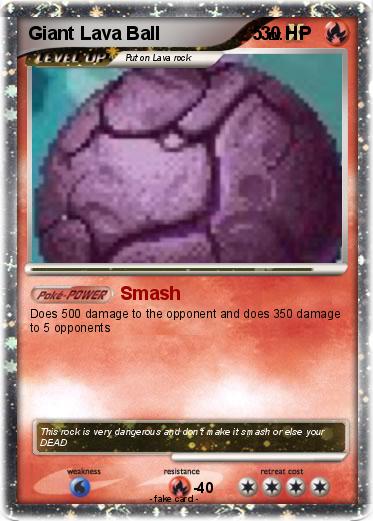 Pokemon Giant Lava Ball                  5