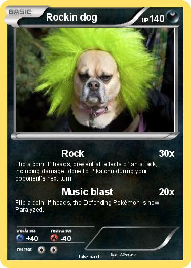 Pokemon Rockin dog