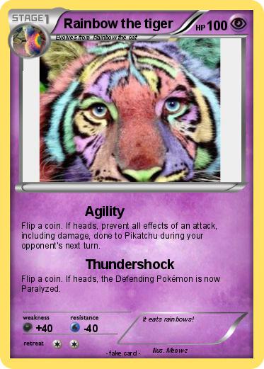 Pokemon Rainbow the tiger