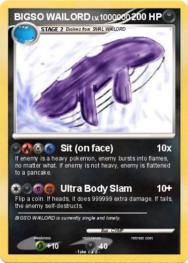 Pokemon BIGSO WAILORD