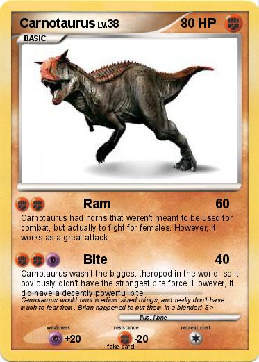 Pokemon Carnotaurus
