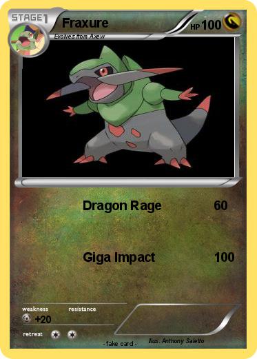 Pokemon Fraxure