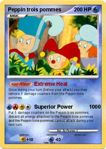Pokemon Peppin trois pommes