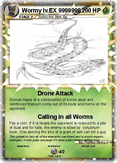 Pokemon Wormy lv.EX 9999999