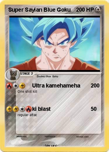 Pokemon Super Sayian Blue Goku