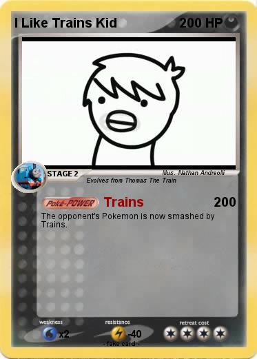 Pokemon I Like Trains Kid