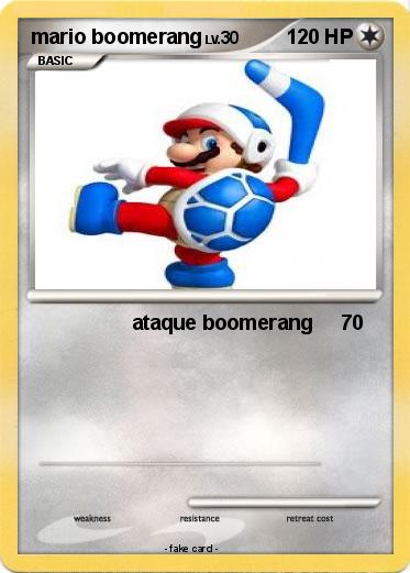 Pokemon mario boomerang