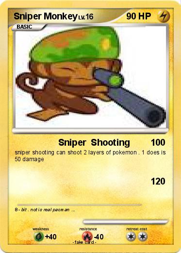 Pokemon Sniper Monkey