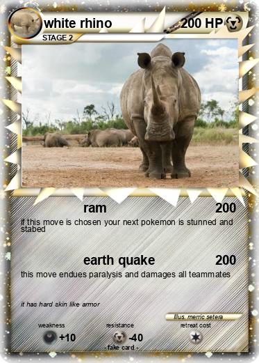 Pokemon white rhino
