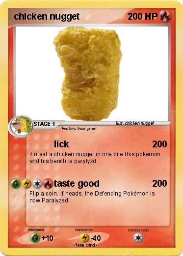 Pokemon chicken nugget