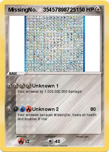 Pokemon MissingNo.    35457898725