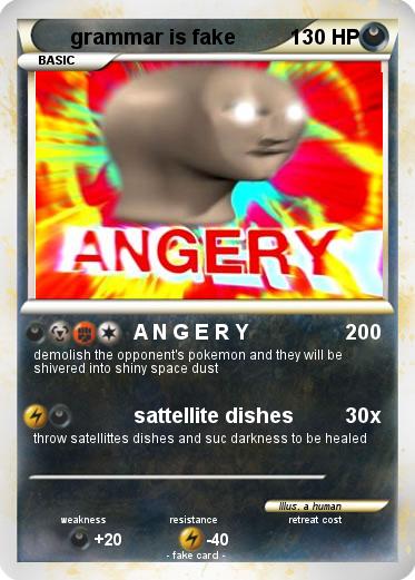Pokemon grammar is fake
