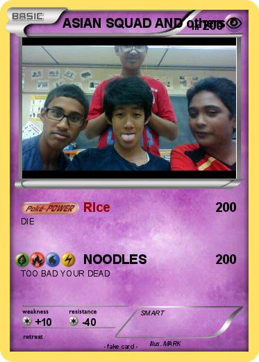 Pokemon ASIAN SQUAD AND others