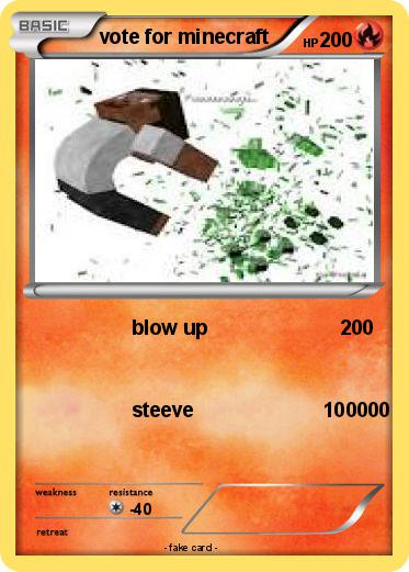 Pokemon vote for minecraft