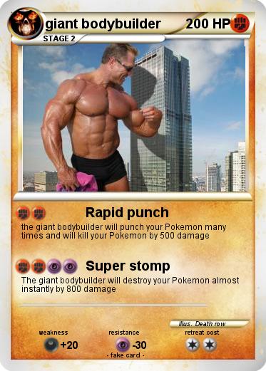 Pokemon giant bodybuilder
