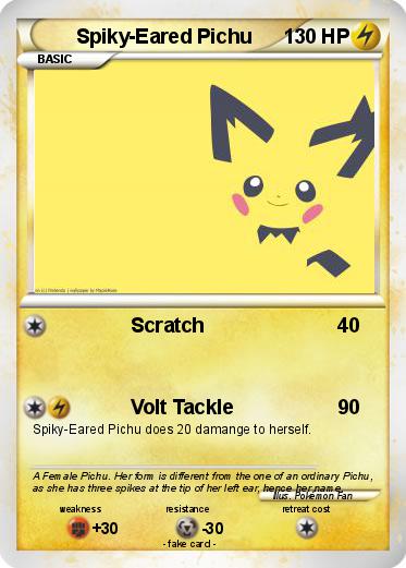 Pokemon Spiky-Eared Pichu