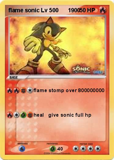 Pokemon flame sonic Lv 500      1900