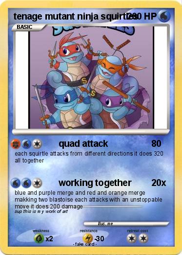 Pokemon tenage mutant ninja squirtles