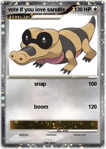 Pokemon vote if you iove sandile