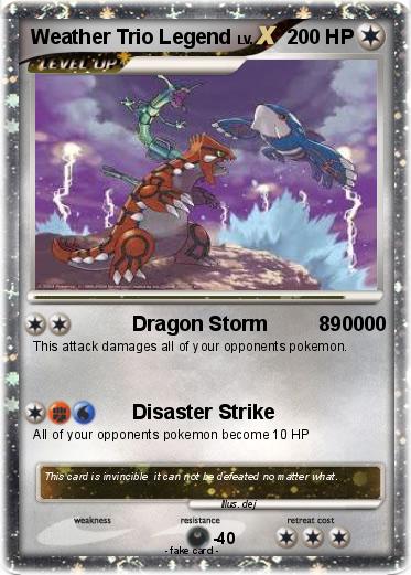 Pokemon Weather Trio Legend