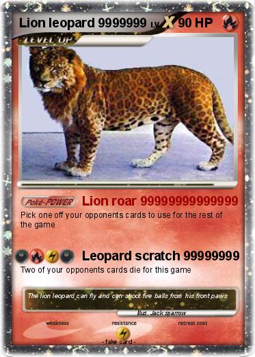 Pokemon Lion leopard 9999999