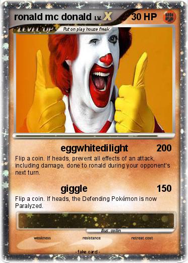 Pokemon ronald mc donald
